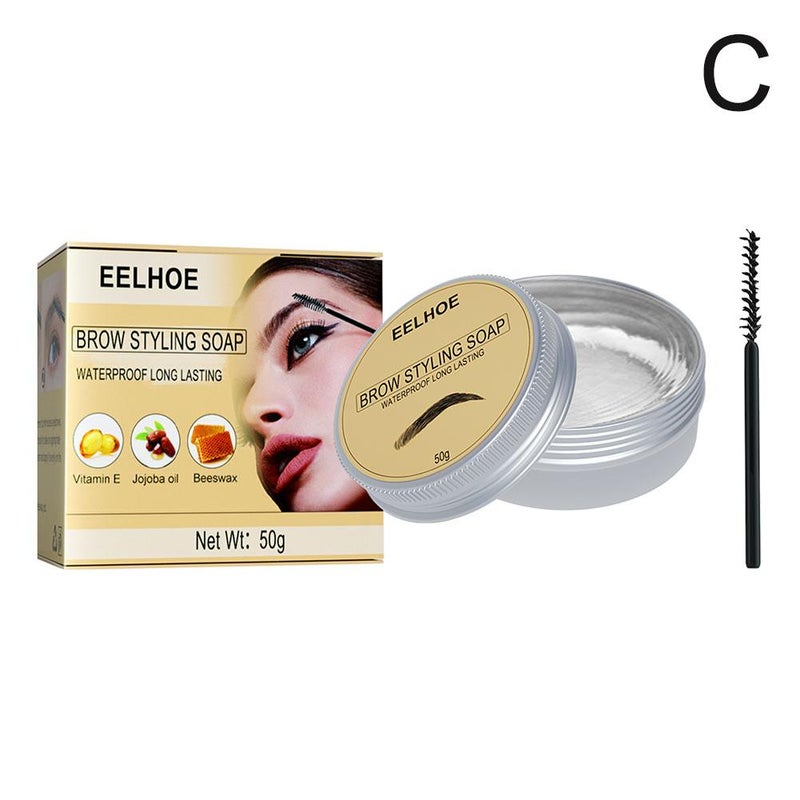 Brush-infused, 3D setting brow gel/soap, long-lasting, waterproof, color-fixing, natural-looking brows – a must-have!